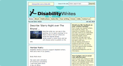 Desktop Screenshot of disabilitywrites.org.uk