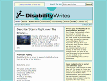 Tablet Screenshot of disabilitywrites.org.uk